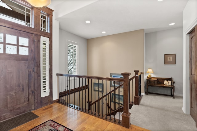 813 E Wandermere Estates Ln, Spokane, WA 99208 - entryway with recessed lighting and wood finished floors