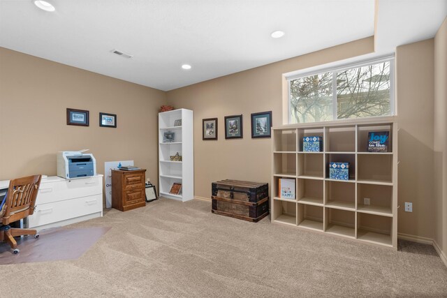 813 E Wandermere Estates Ln, Spokane, WA 99208 - office area with carpet and recessed lighting