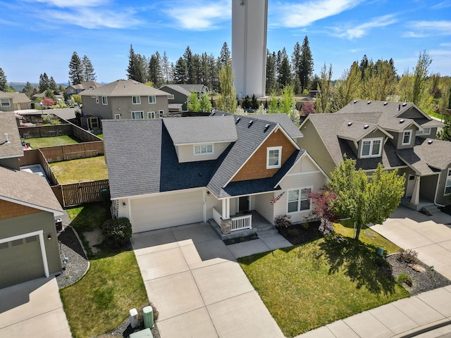 birds eye view of property featuring a residential view
