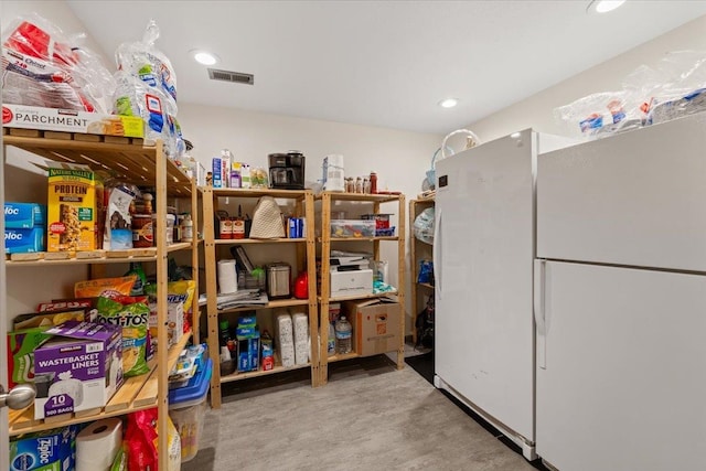 storage room featuring visible vents