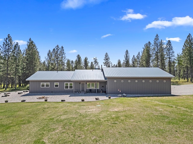 5034 Bittrich Antler Rd, Deer Park, WA 99006 - rear view of property with a yard and metal roof