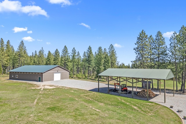 5034 Bittrich Antler Rd, Deer Park, WA 99006 - exterior space with a detached garage and an outdoor structure