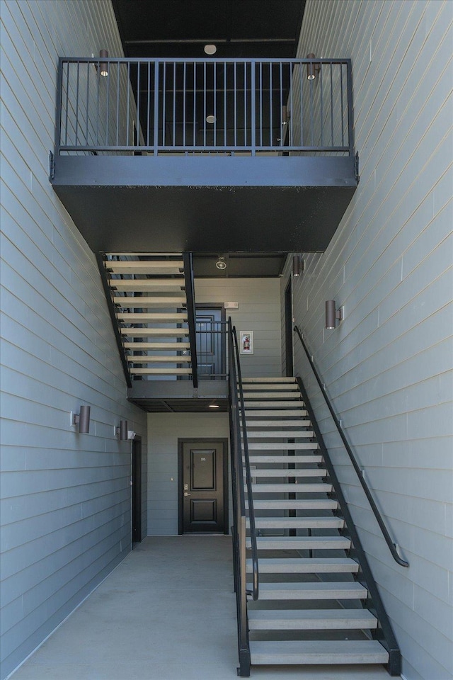 view of stairway