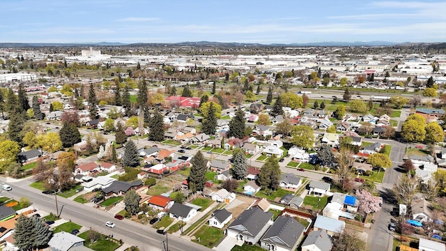 3903 E Hartson Ave, Spokane, WA 99202 - aerial view of property and surrounding area with nearby suburban area and mountains