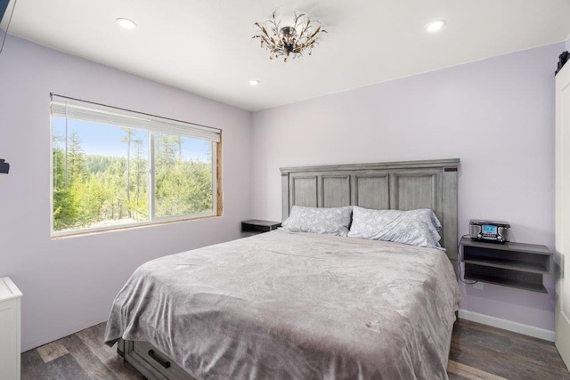 362 Panorama Dr, Newport, WA 99156 - bedroom featuring recessed lighting and dark wood finished floors