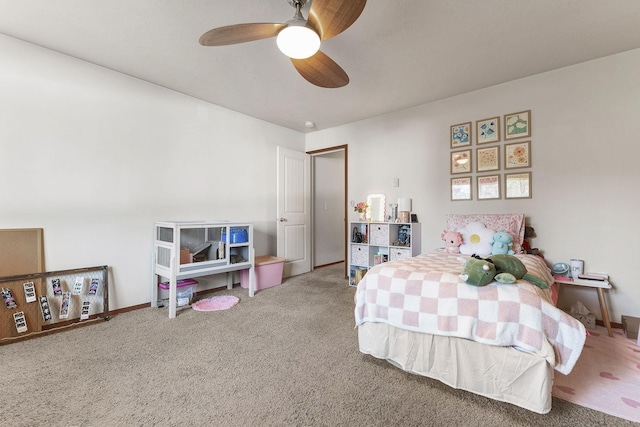 3713 S Harrison St, Spokane, WA 99224 - carpeted bedroom featuring a ceiling fan