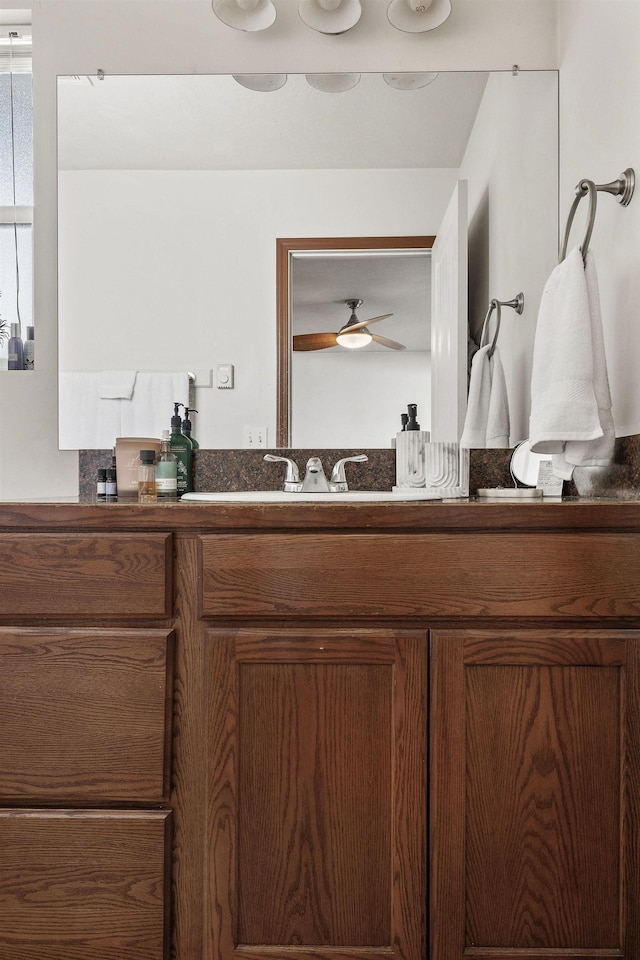 3713 S Harrison St, Spokane, WA 99224 - bathroom featuring ceiling fan and vanity