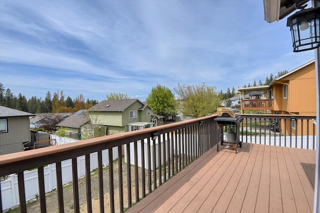 6805 Royal Ln, Spokane, WA 99208 - wooden terrace featuring a residential view