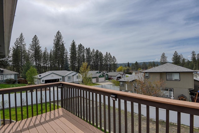 6805 Royal Ln, Spokane, WA 99208 - deck with a residential view