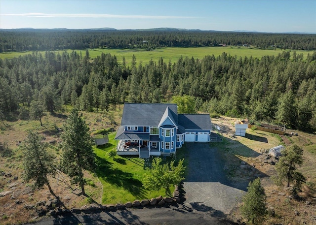 22828 S Gateway Ln, Cheney, WA 99004 - aerial view with a wooded view