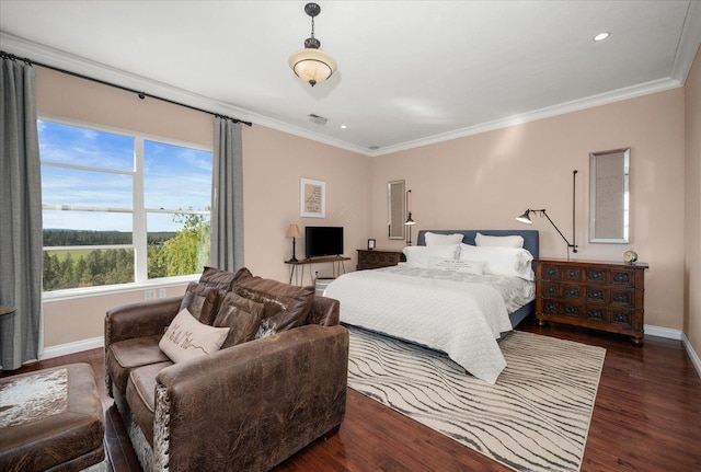 22828 S Gateway Ln, Cheney, WA 99004 - bedroom with crown molding, baseboards, multiple windows, and wood finished floors