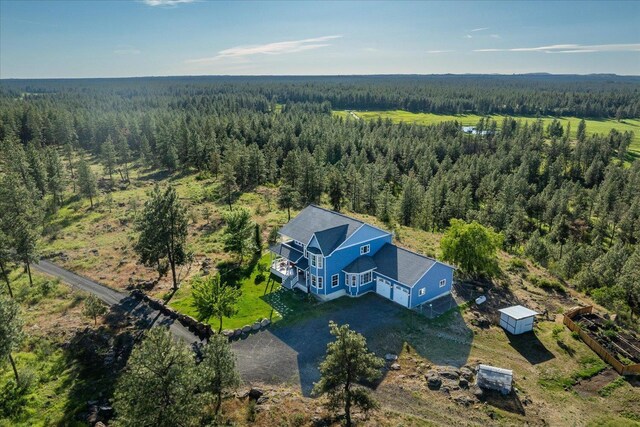 22828 S Gateway Ln, Cheney, WA 99004 - bird's eye view with a wooded view
