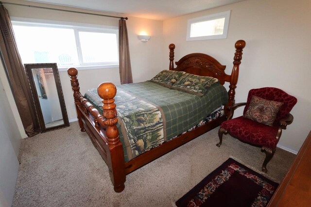 bedroom with carpet flooring