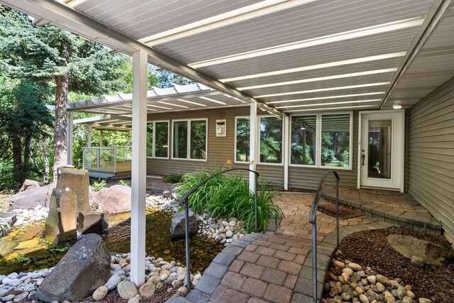view of sunroom