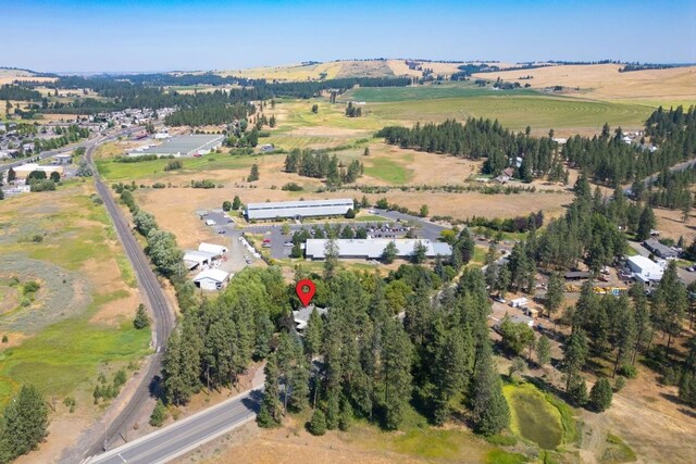 bird's eye view featuring a rural view