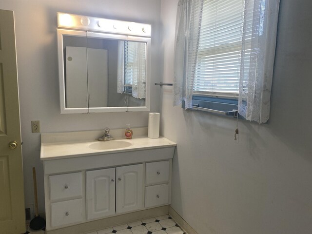 bathroom featuring vanity