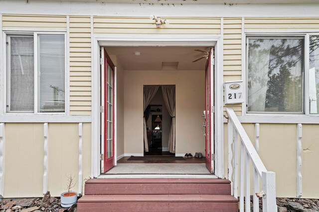 view of exterior entry