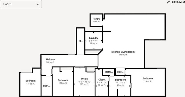 view of layout