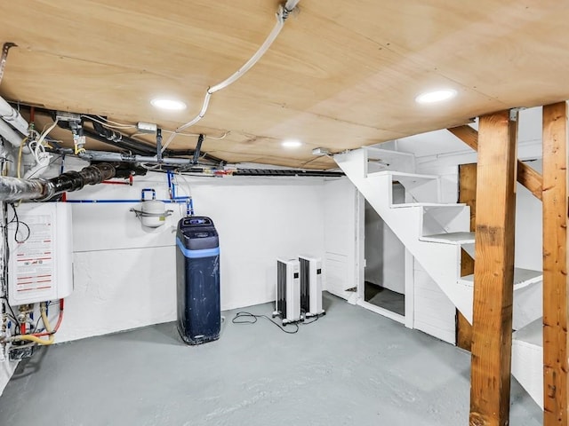 610 Ross St, Davenport, WA 99122 - finished basement featuring stairs and recessed lighting