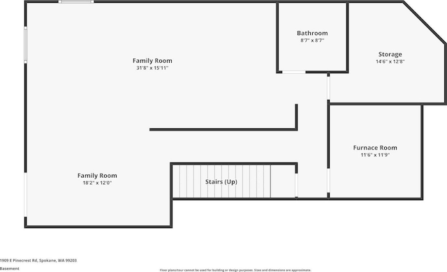 1909 E Pinecrest Rd, Spokane, WA 99203 - room layout