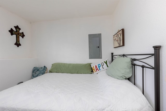 bedroom with electric panel