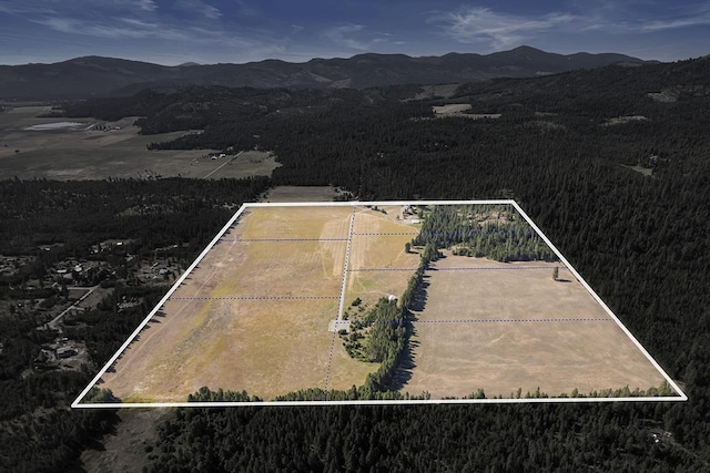 572 Smiley Ln, Newport, WA 99156 - drone / aerial view featuring a mountain view and a rural view