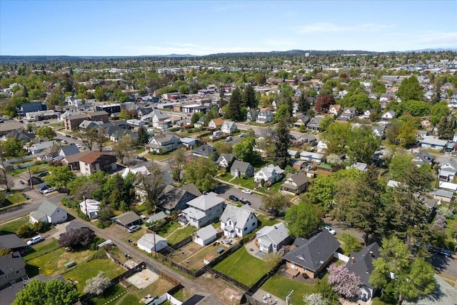 aerial view featuring a residential view