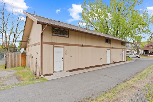 exterior space with fence