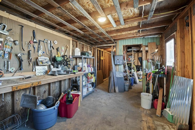 view of storage room