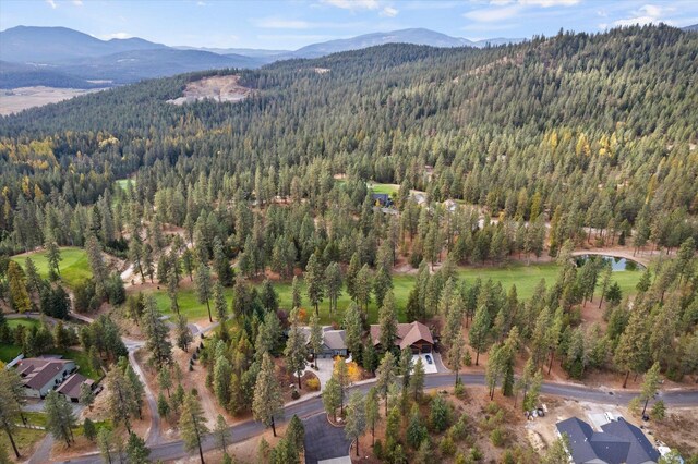 420 Palmer Ln, Chewelah, WA 99109 - birds eye view of property featuring a mountain view and a forest view