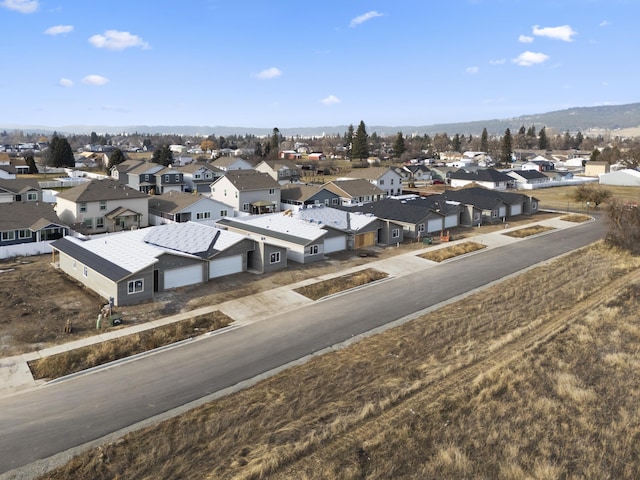 drone / aerial view featuring a residential view