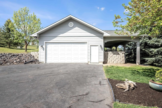 exterior space with driveway