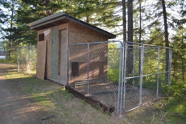 view of outdoor structure