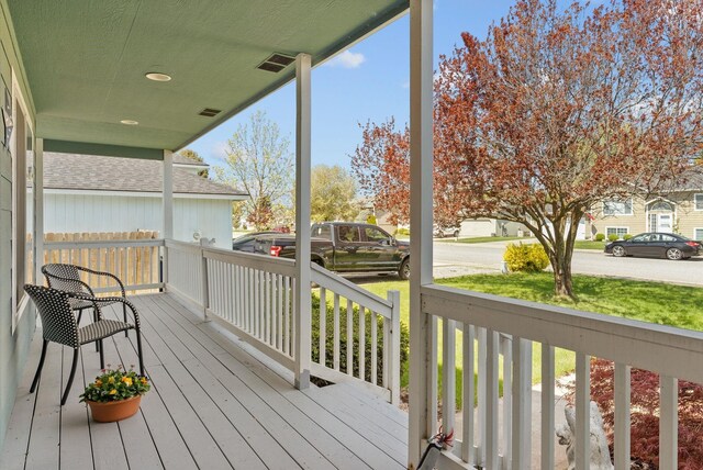 19322 E Indiana Ave, Greenacres, WA 99016 - deck featuring covered porch