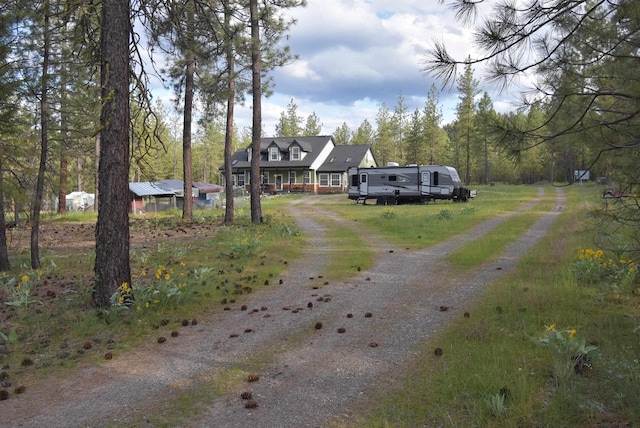 view of street featuring driveway