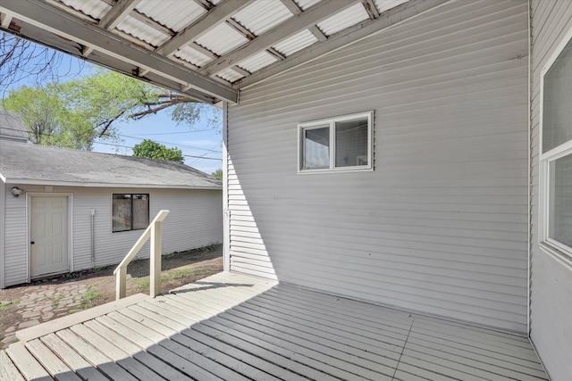 1801 W Sharp Ave, Spokane, WA 99201 - view of wooden deck