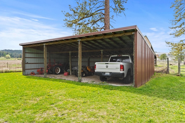 3247 Jumpoff Way, Valley, WA 99181 - view of vehicle parking with a pole building and a carport