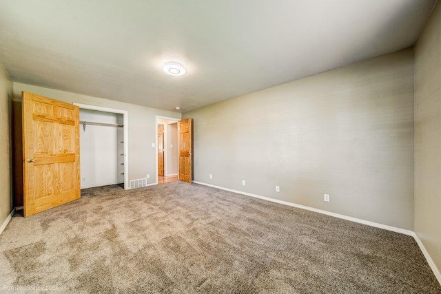 4023 W Hoffman Ave, Spokane, WA 99205 - unfurnished bedroom featuring carpet flooring, baseboards, a closet, and visible vents