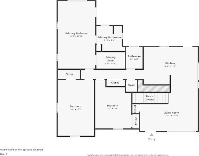 4023 W Hoffman Ave, Spokane, WA 99205 - view of layout