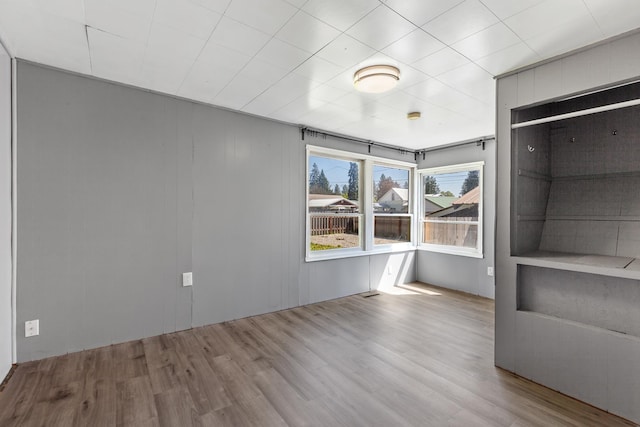interior space with wood finished floors