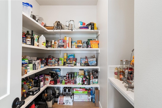view of pantry