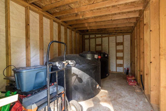 view of storage area