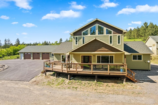 16717 E Washington Rd, Valleyford, WA 99036 - view of front of property featuring a shingled roof and asphalt driveway