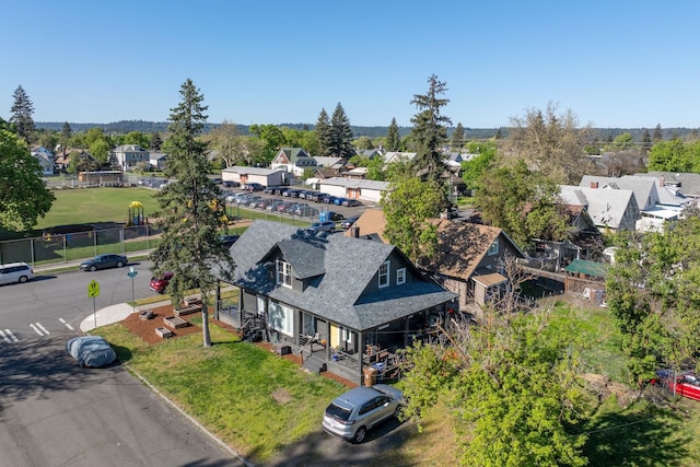 drone / aerial view featuring a residential view