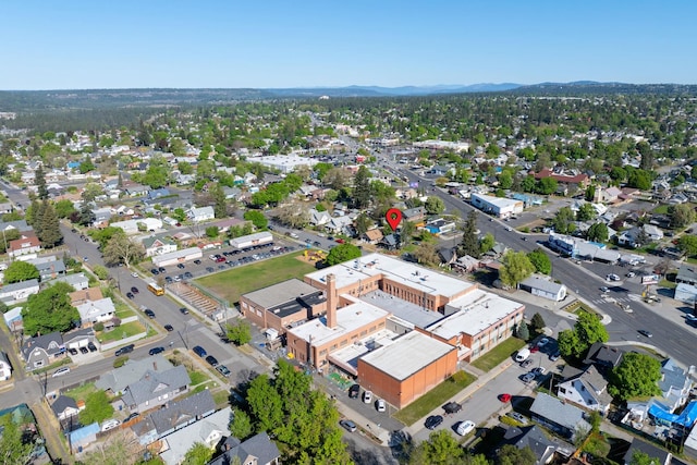 bird's eye view featuring a mountain view