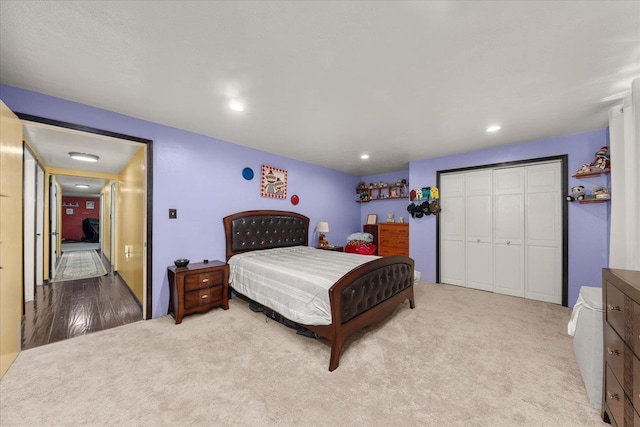 406 N Northridge Way, Fairfield, WA 99012 - carpeted bedroom featuring a closet and recessed lighting