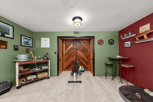 406 N Northridge Way, Fairfield, WA 99012 - workout room with carpet flooring