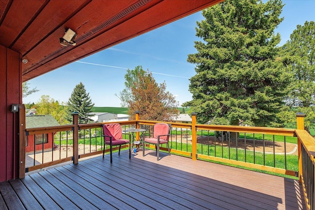 406 N Northridge Way, Fairfield, WA 99012 - view of wooden deck