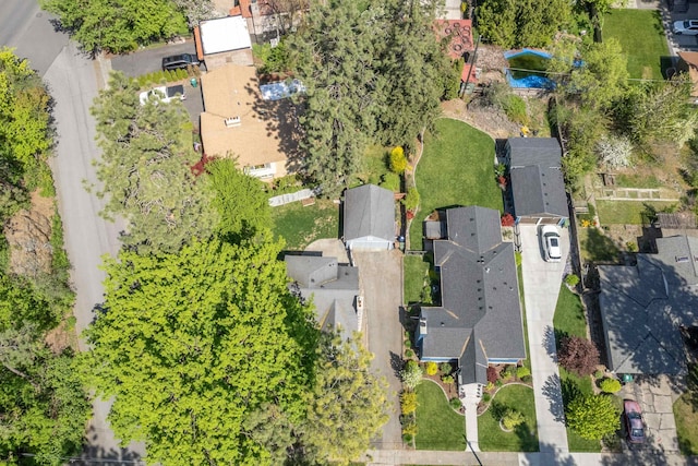 birds eye view of property featuring a residential view