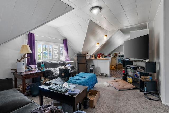 1815 E Longfellow Avenue 1817E. Longfellow Ave, Spokane, WA 99207 - additional living space with light carpet and lofted ceiling